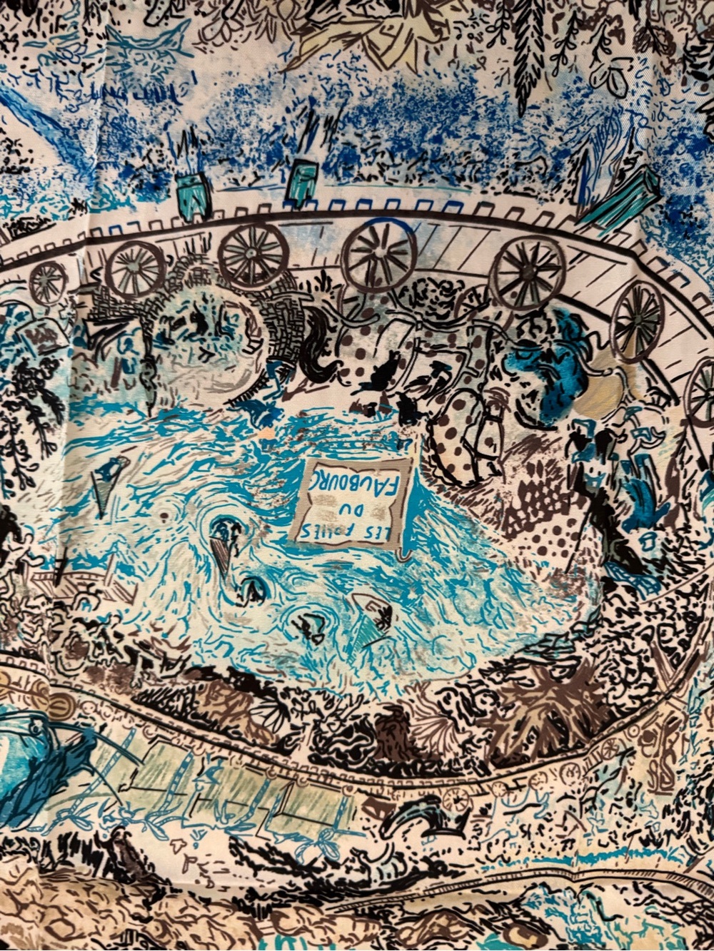 Luxury 90cm Silk Carnival Scarf - Picture 2 of 7